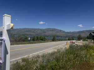 Open parcel with a clear, paved road