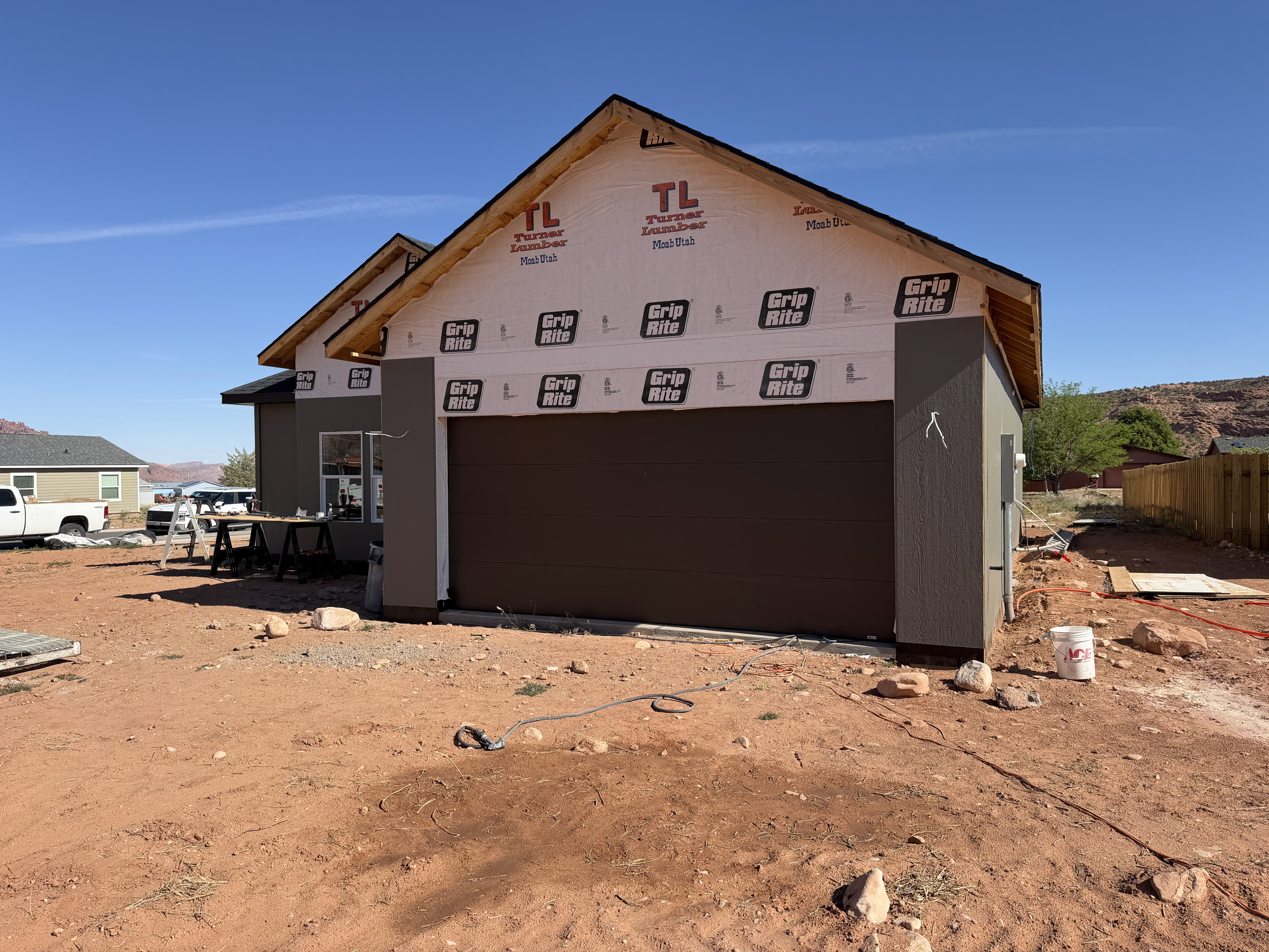 Two car garage