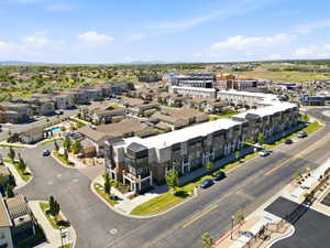 Contemporary multi-story townhomes and residences featuring varied exterior finishes