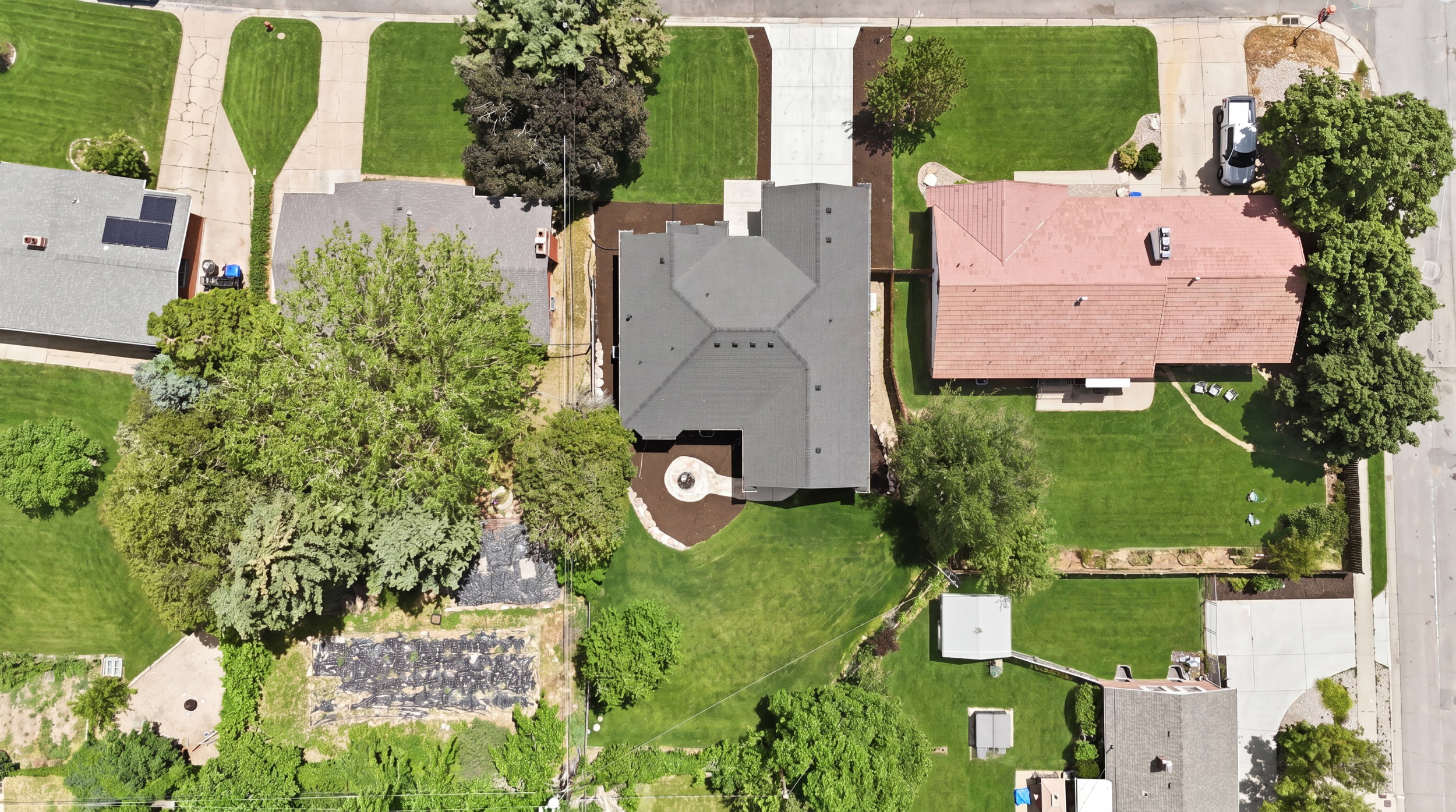 Aerial perspective of the property