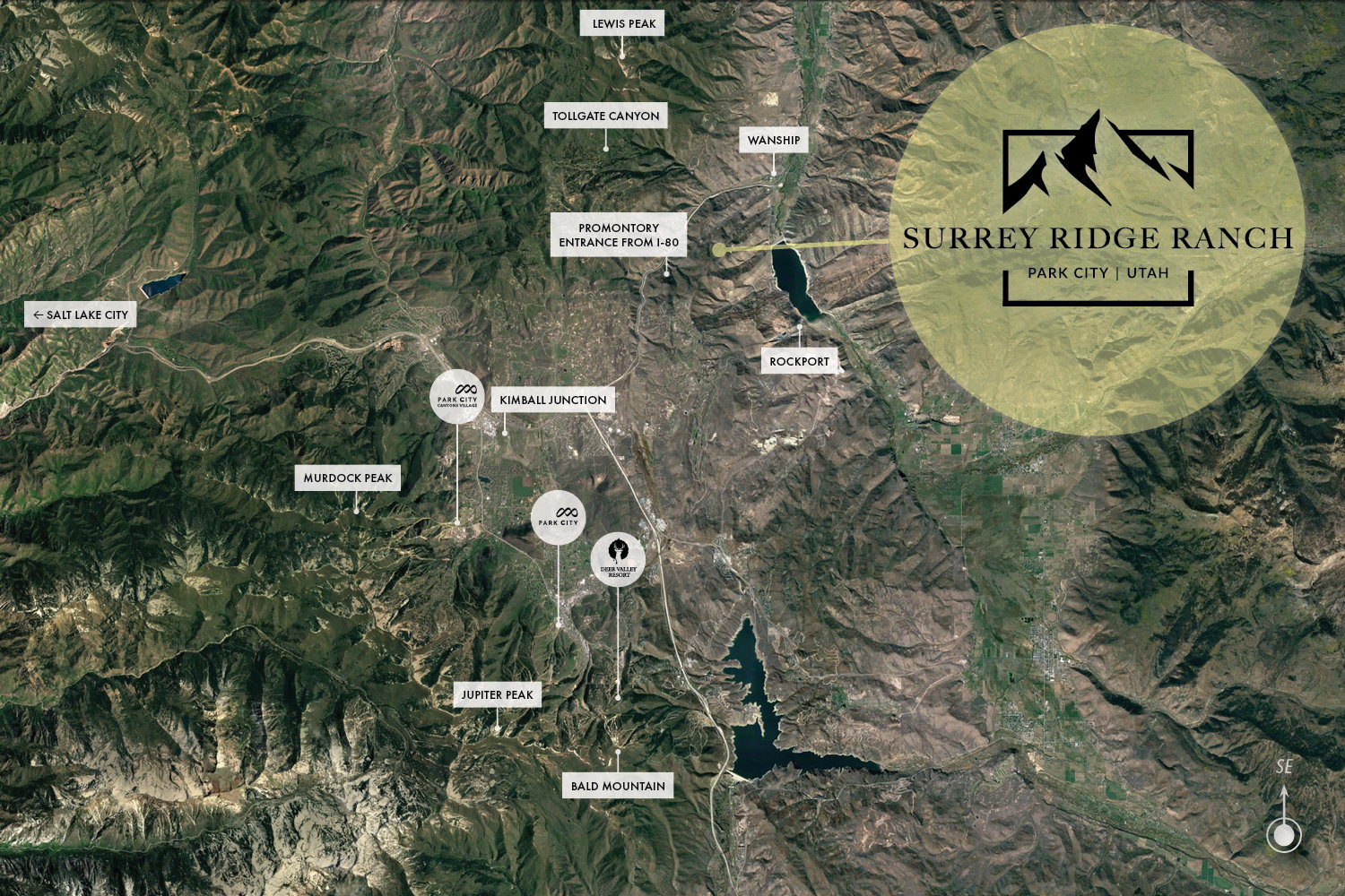 Location Map. Identifying geographic features and place names relative to the property