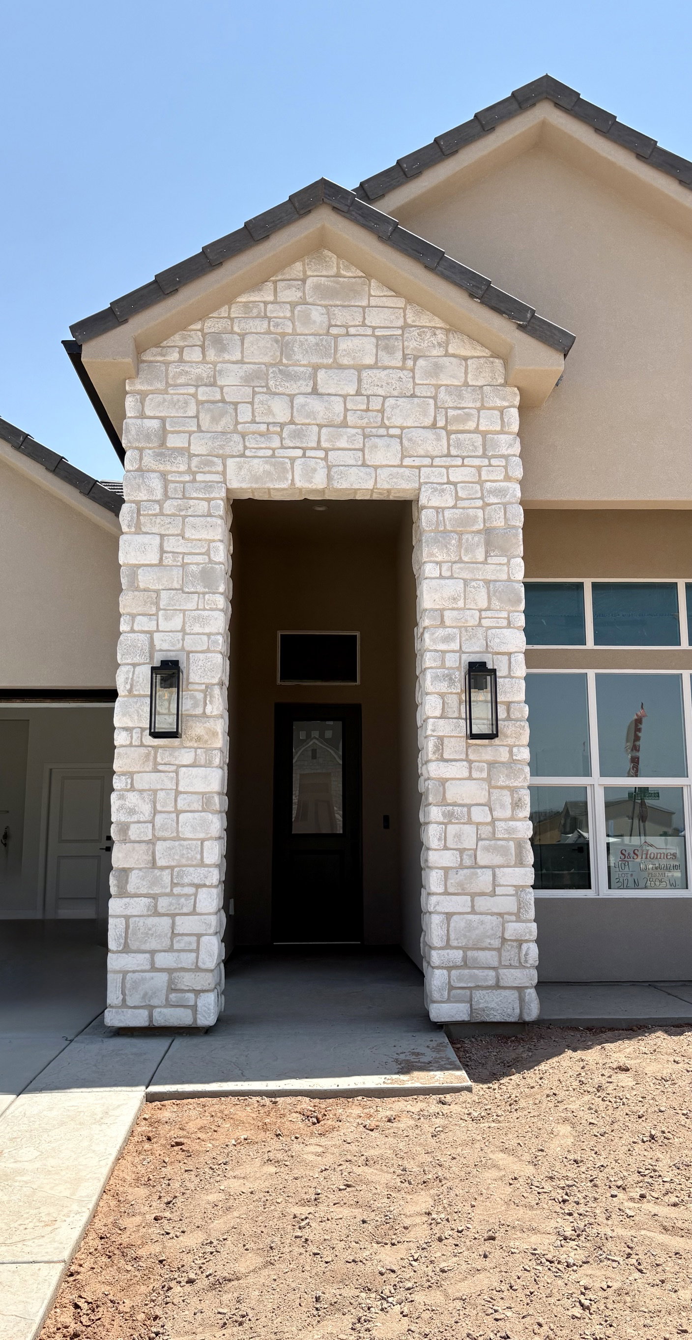 8' glass front door