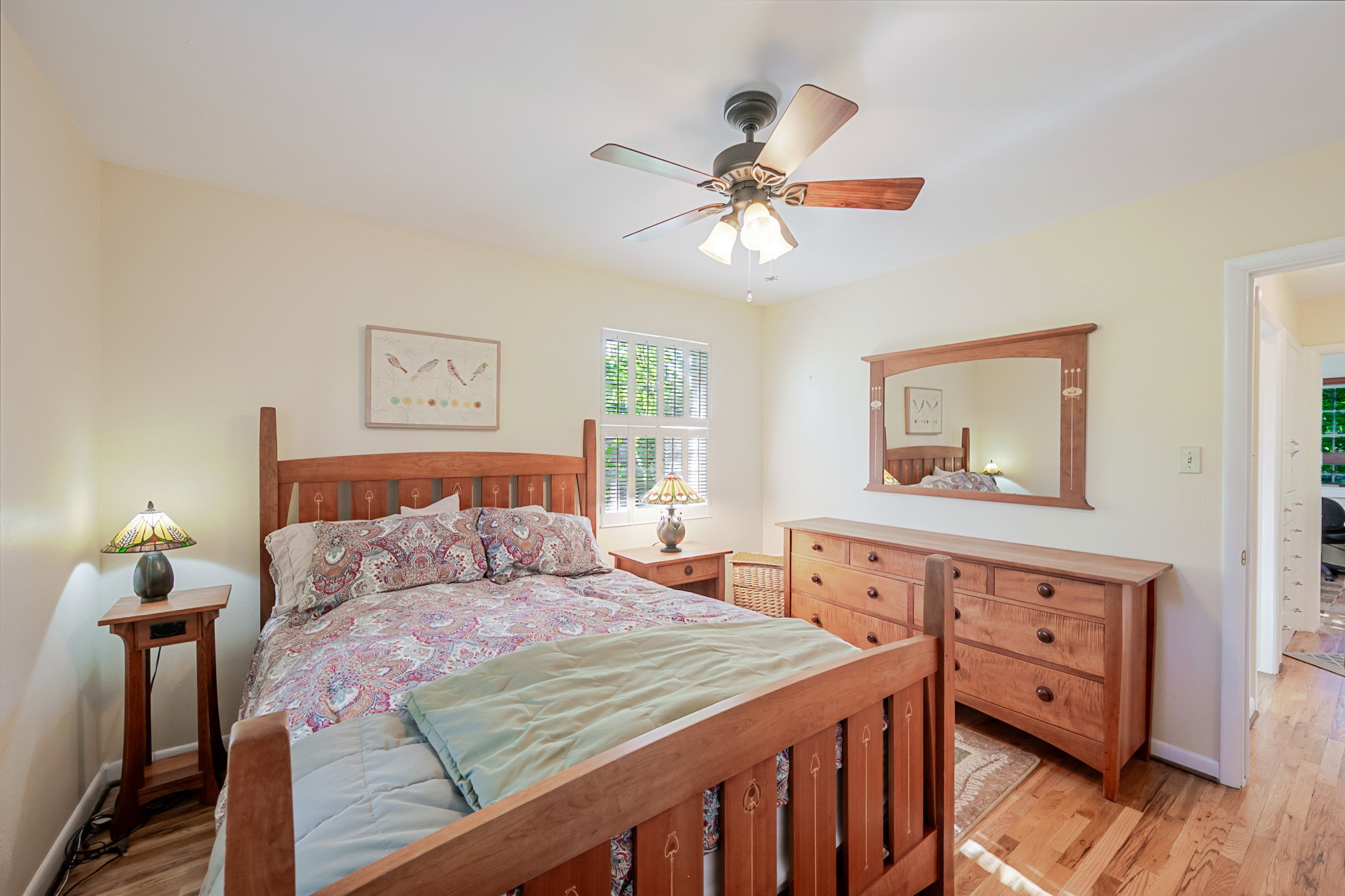 Large Bedroom featuring hardwood flooring