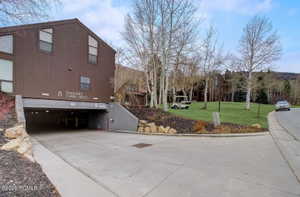 Multi-level structure with a brown exterior facade