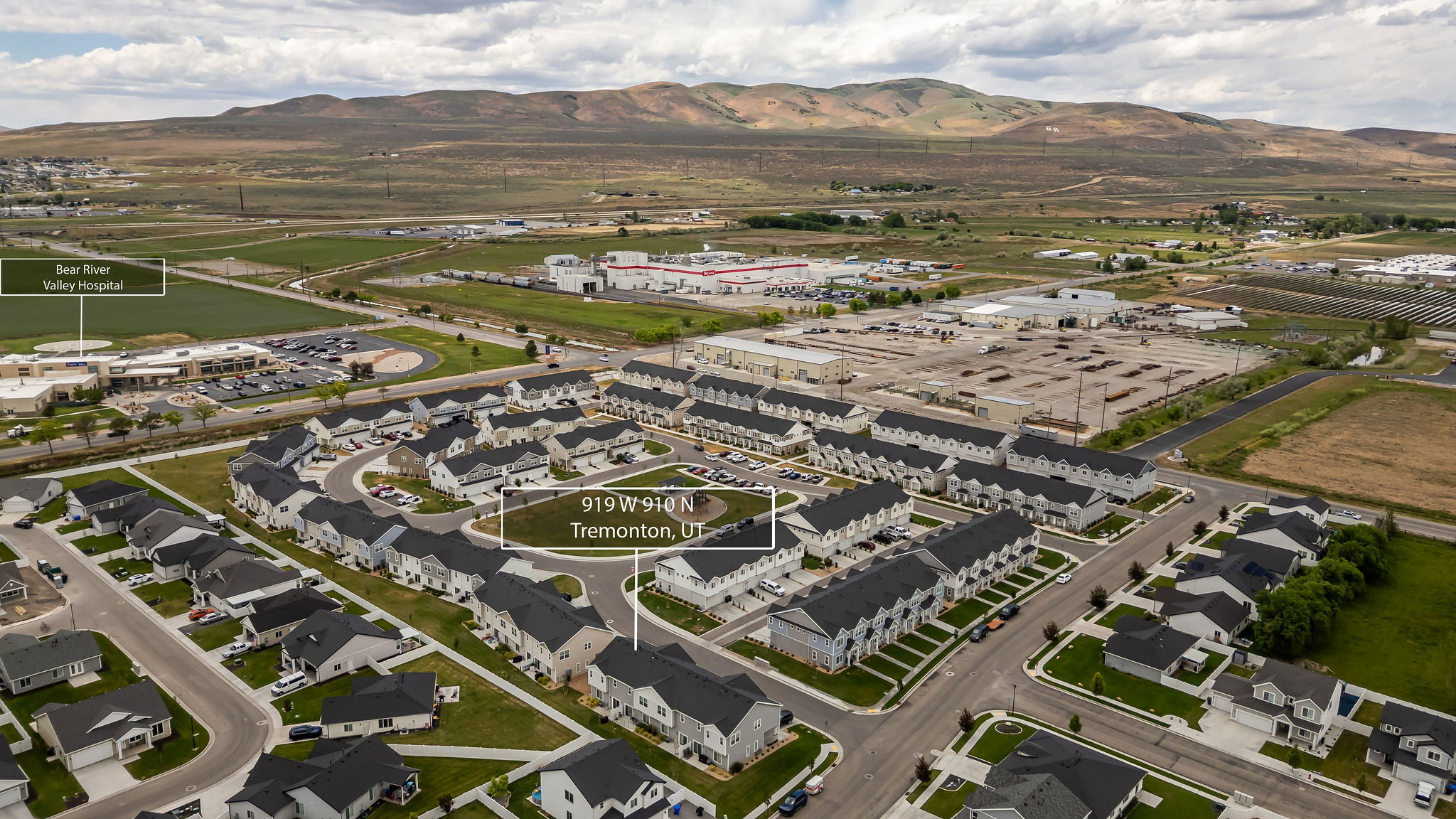Newer residential development featuring varied housing styles and manicured common areas