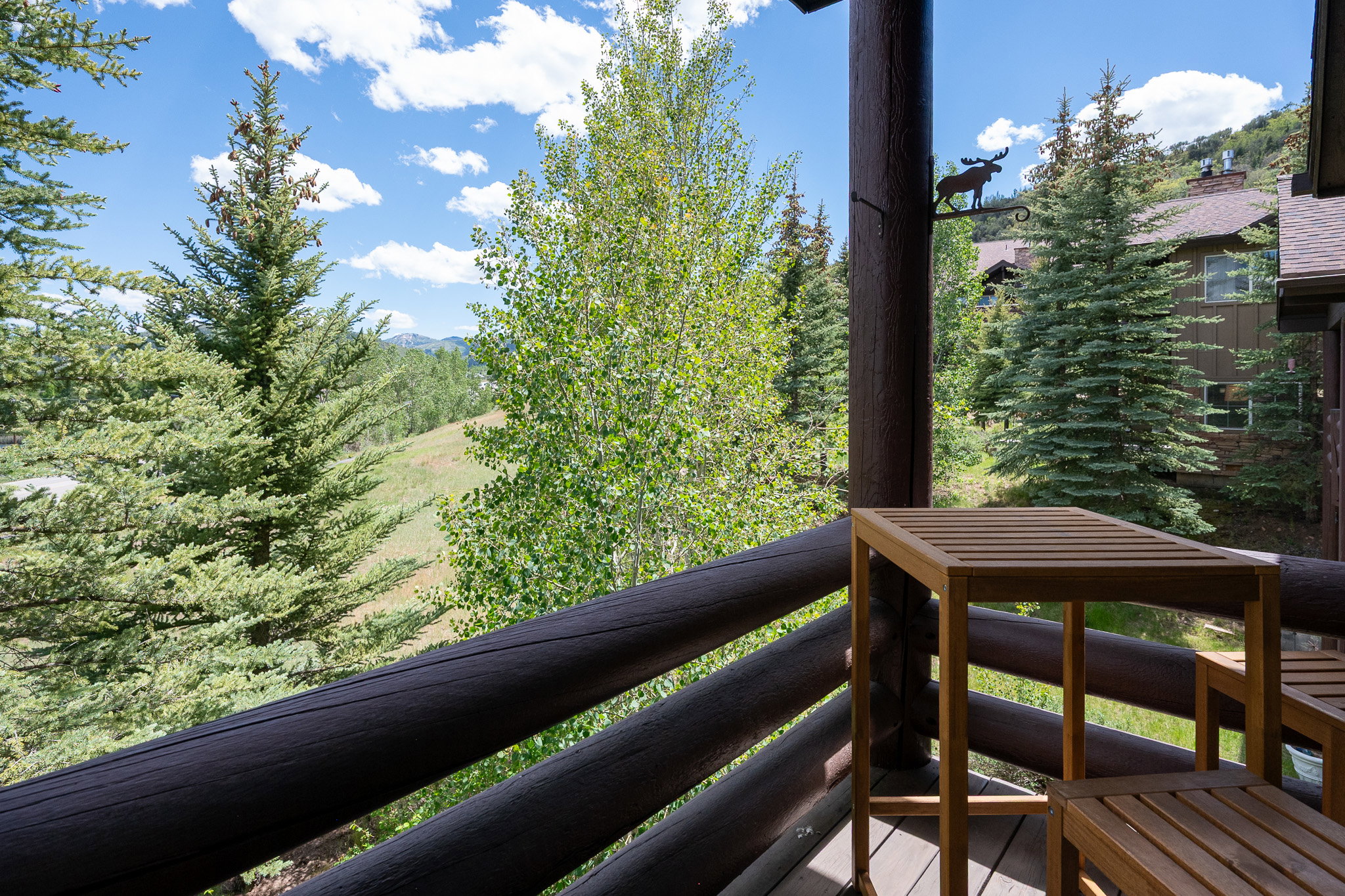 View from balcony toward Deer Valley and PCMR/Canyons