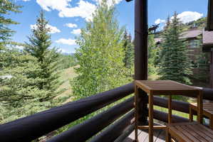 View from balcony toward Deer Valley and PCMR/Canyons