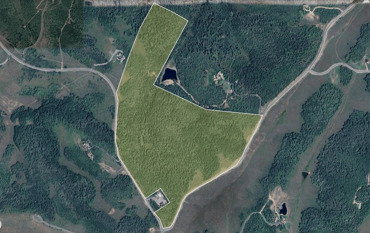 Aerial Survey. Illustrating the property boundaries and land features