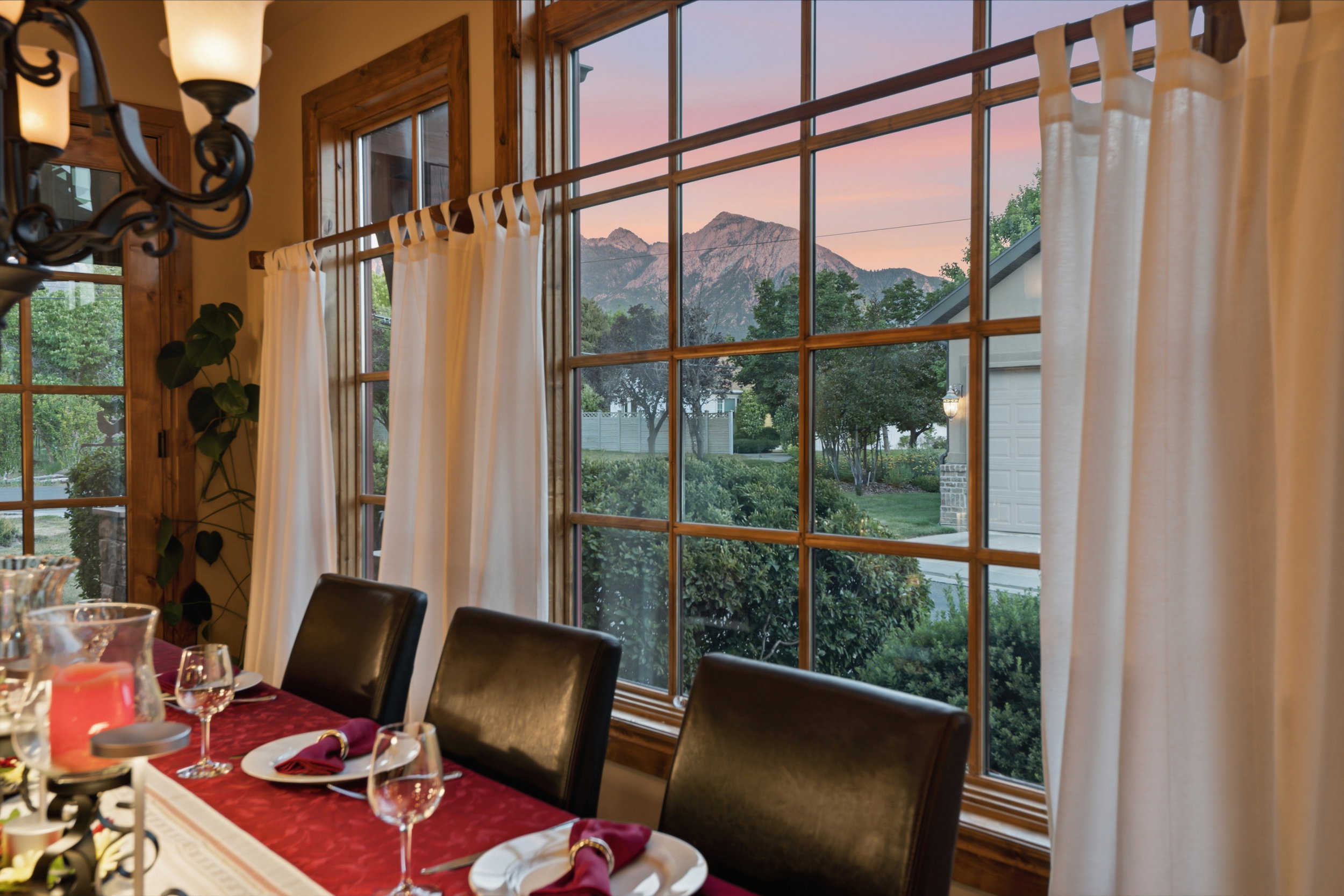 Dining Area View of Mount Olympus - Twilight
