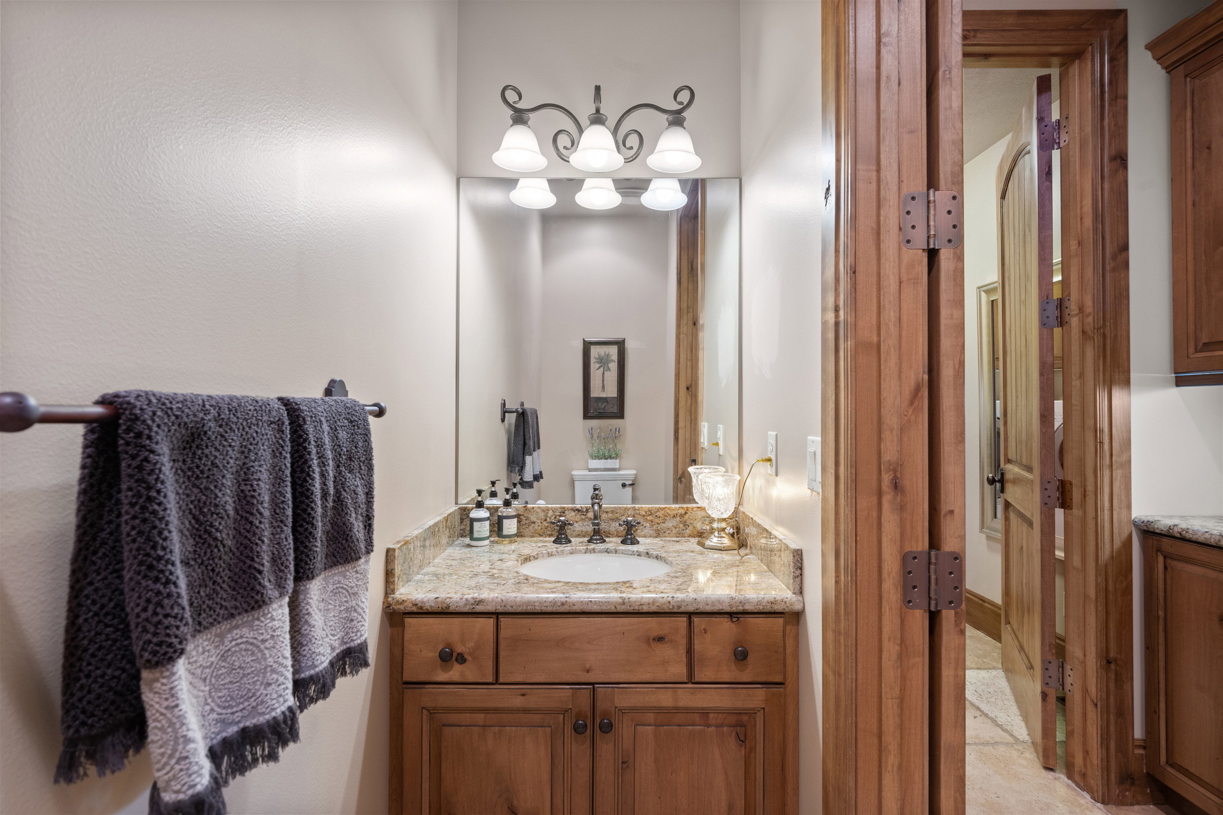 Powder Room Half-Bath off of Laundry Room