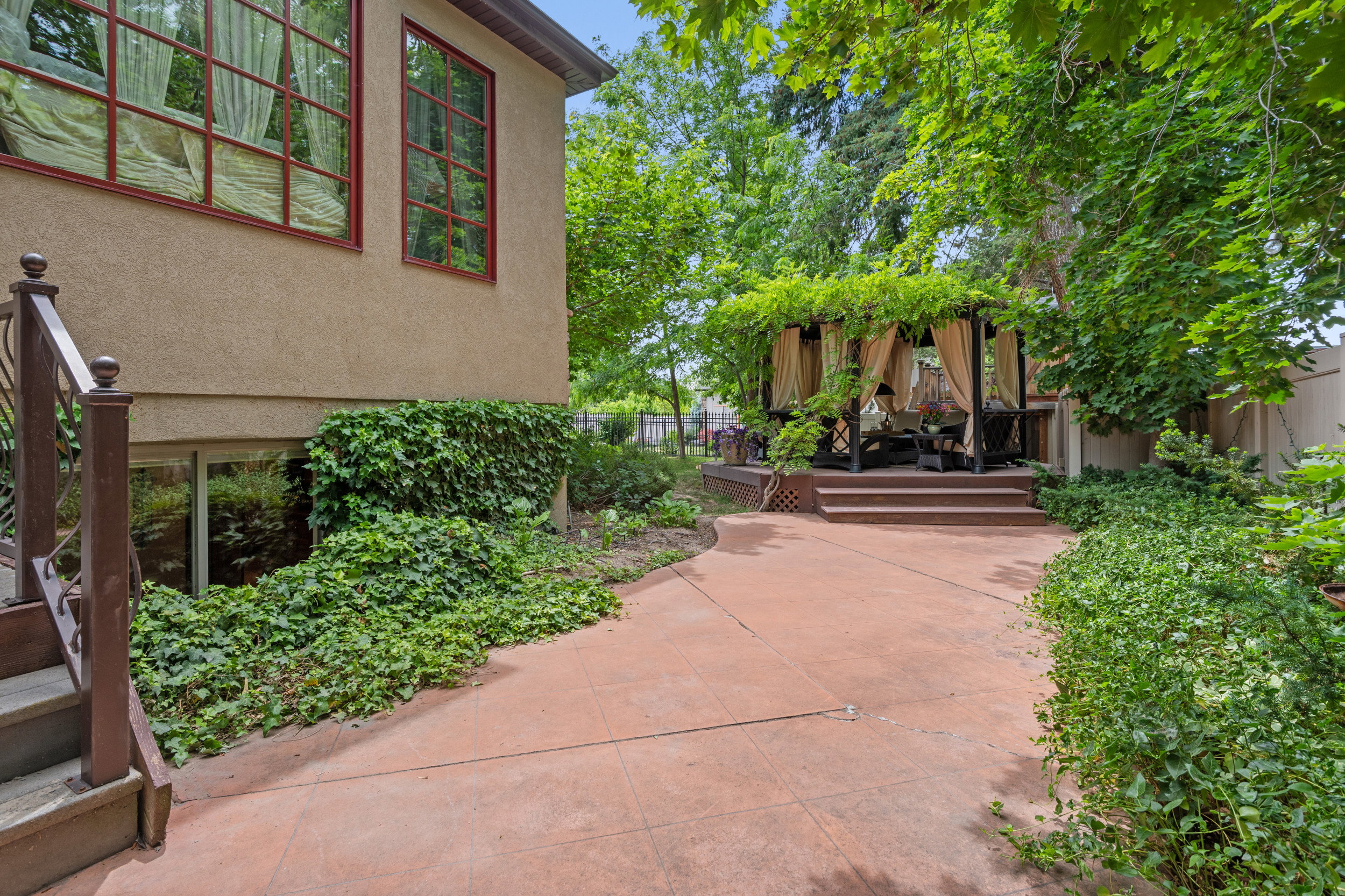 Terra Cotta Patio/Walkway Leading to Gazebo
