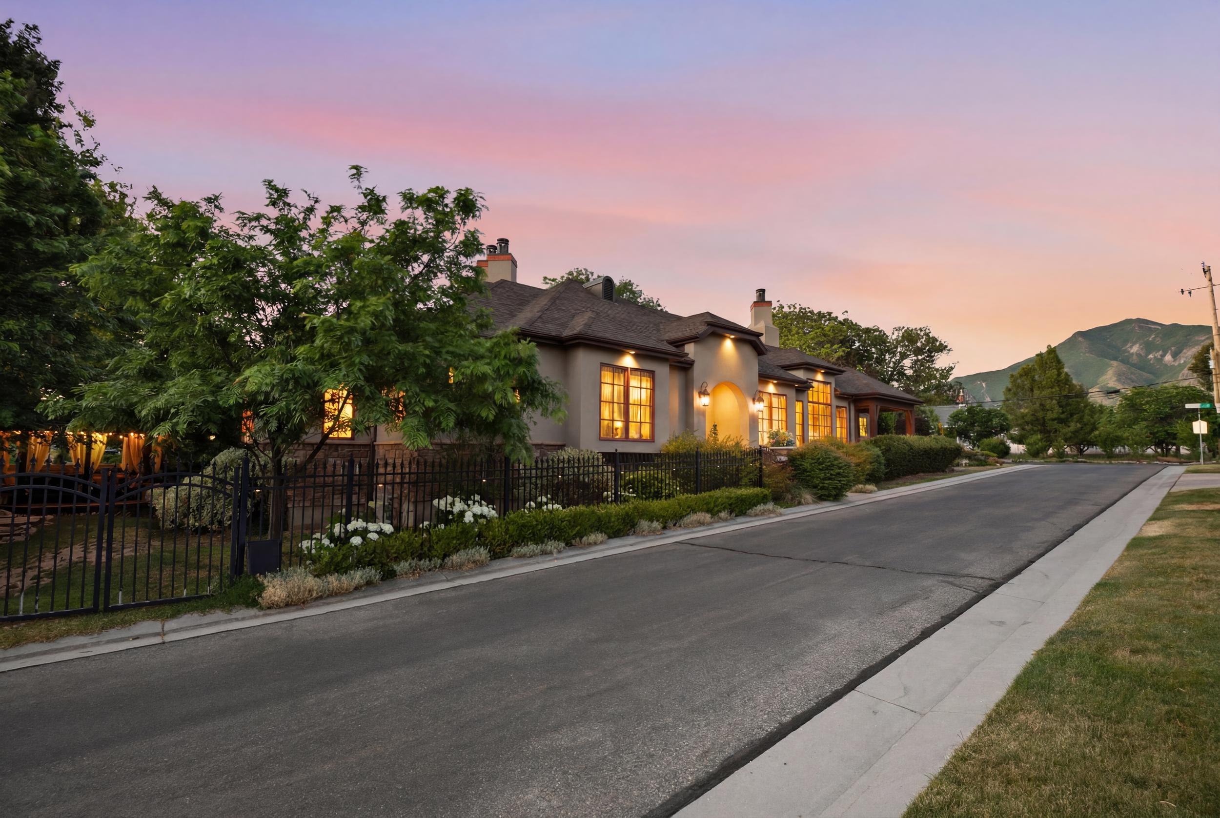 Exterior Facing East - Twilight