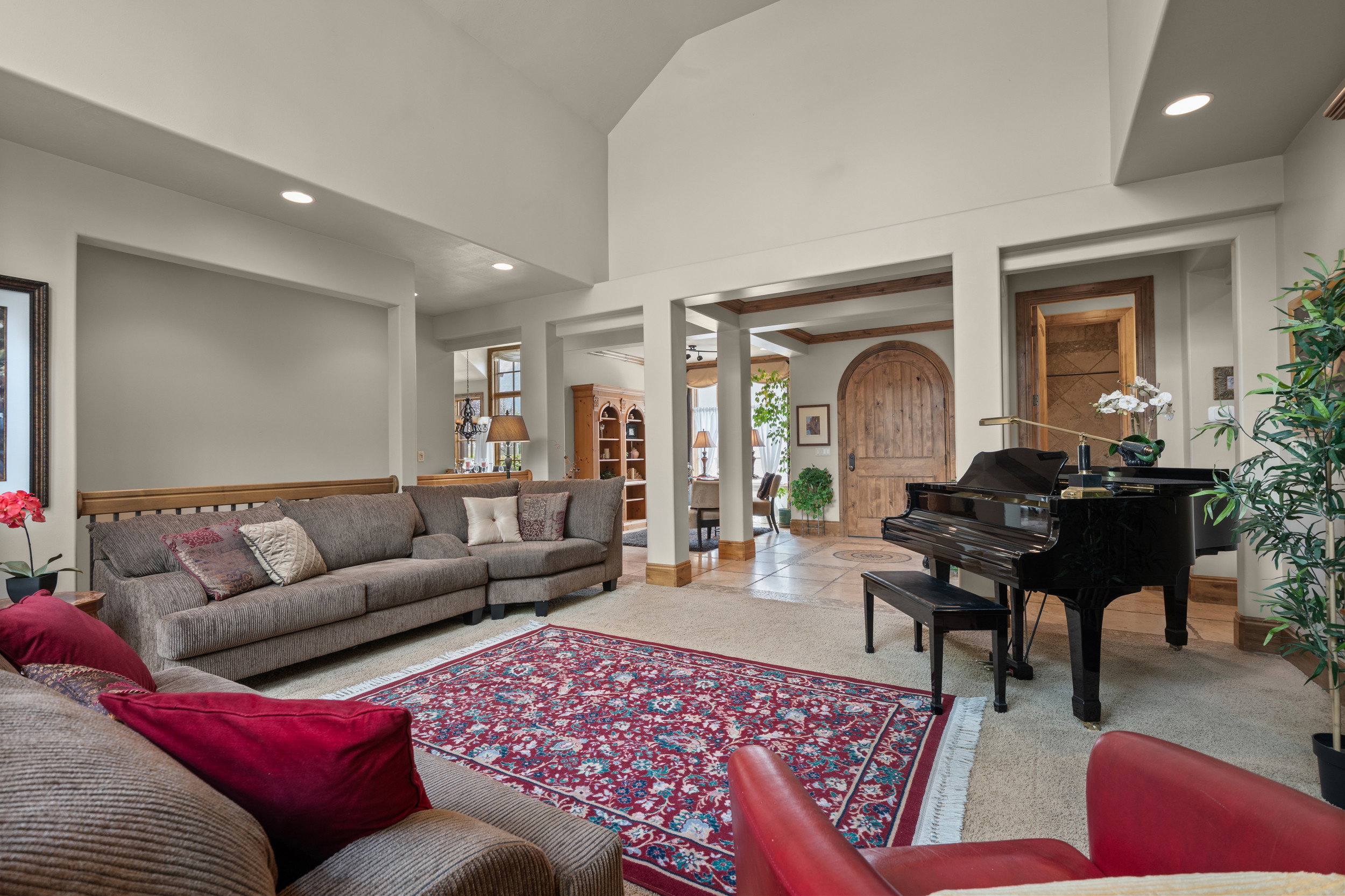 Living Room Facing Front Entry and Reading Nook to the Left