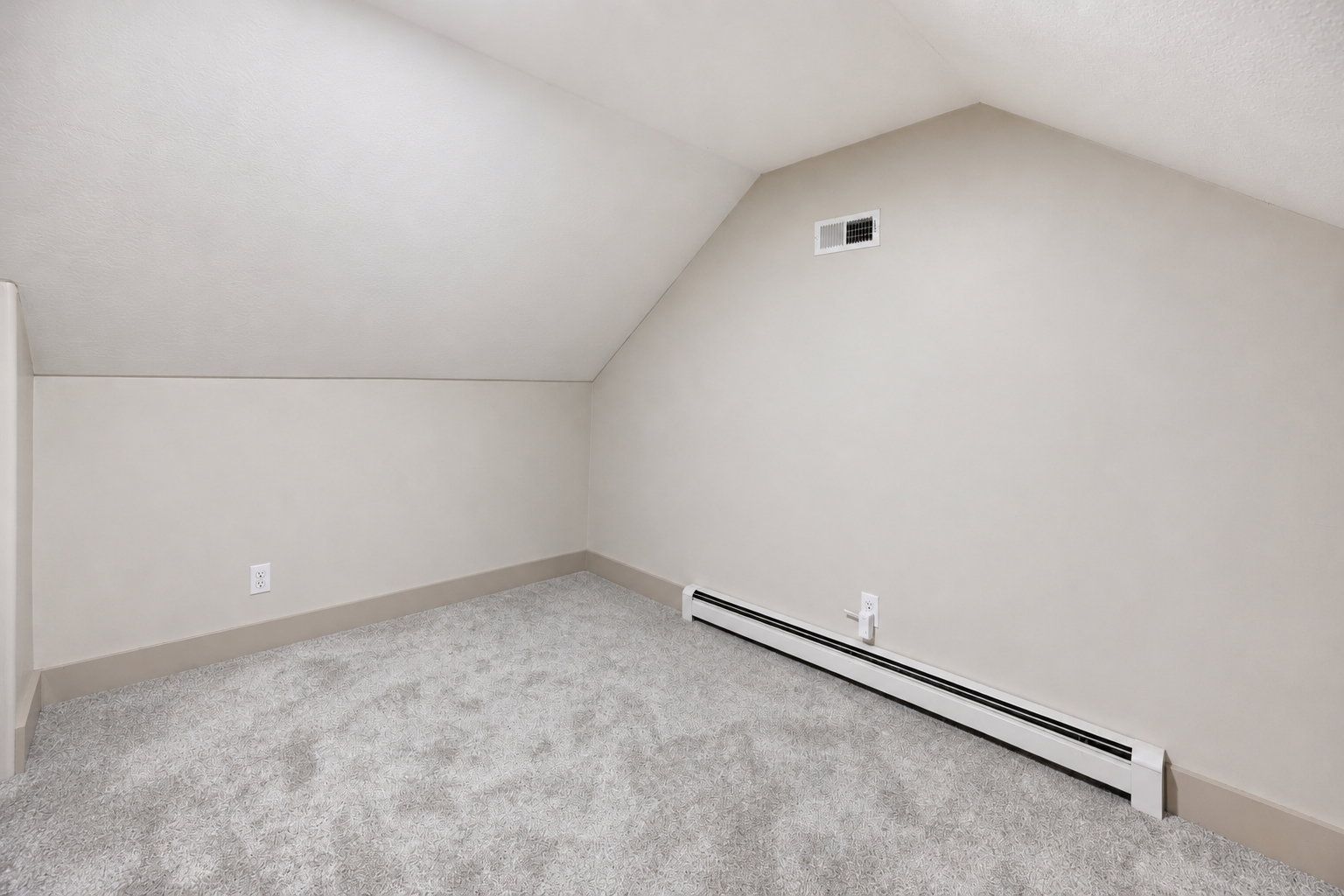 Bonus room above the garage.