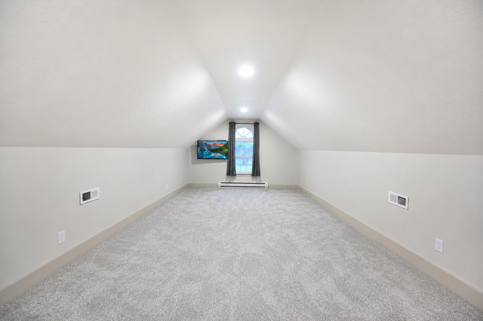 Bonus room above the garage