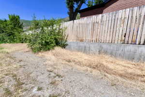 View from middle of lot