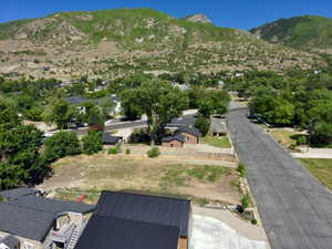 Mountain views on quiet street