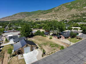 Mountain views on quiet street