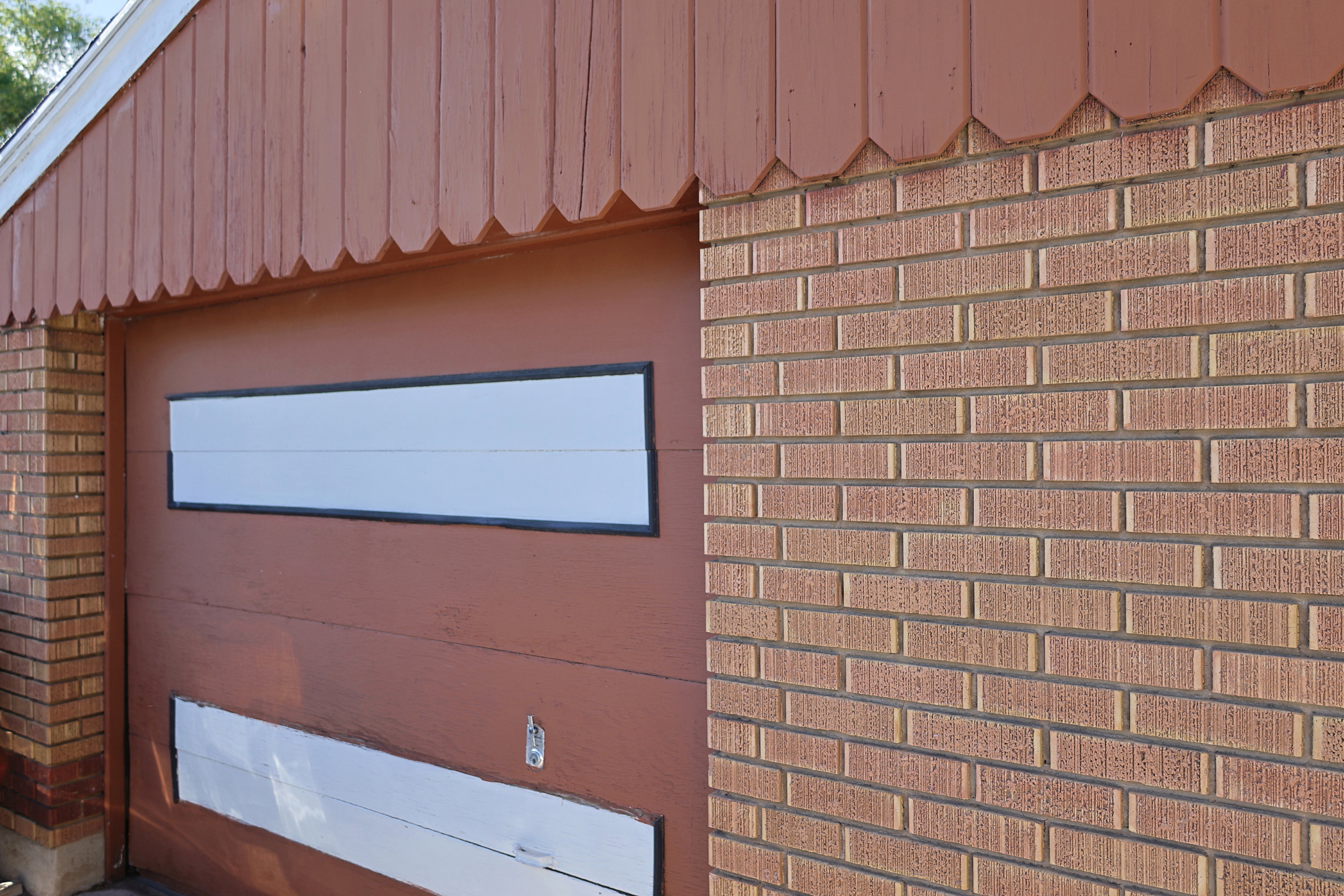 Brick exterior garage