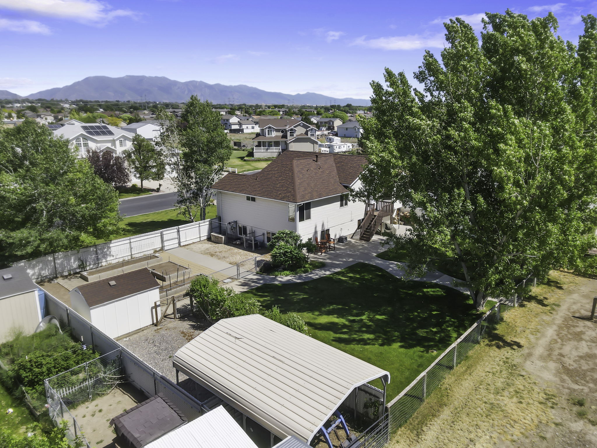 Another ariel view showcasing the possibilities of this property.