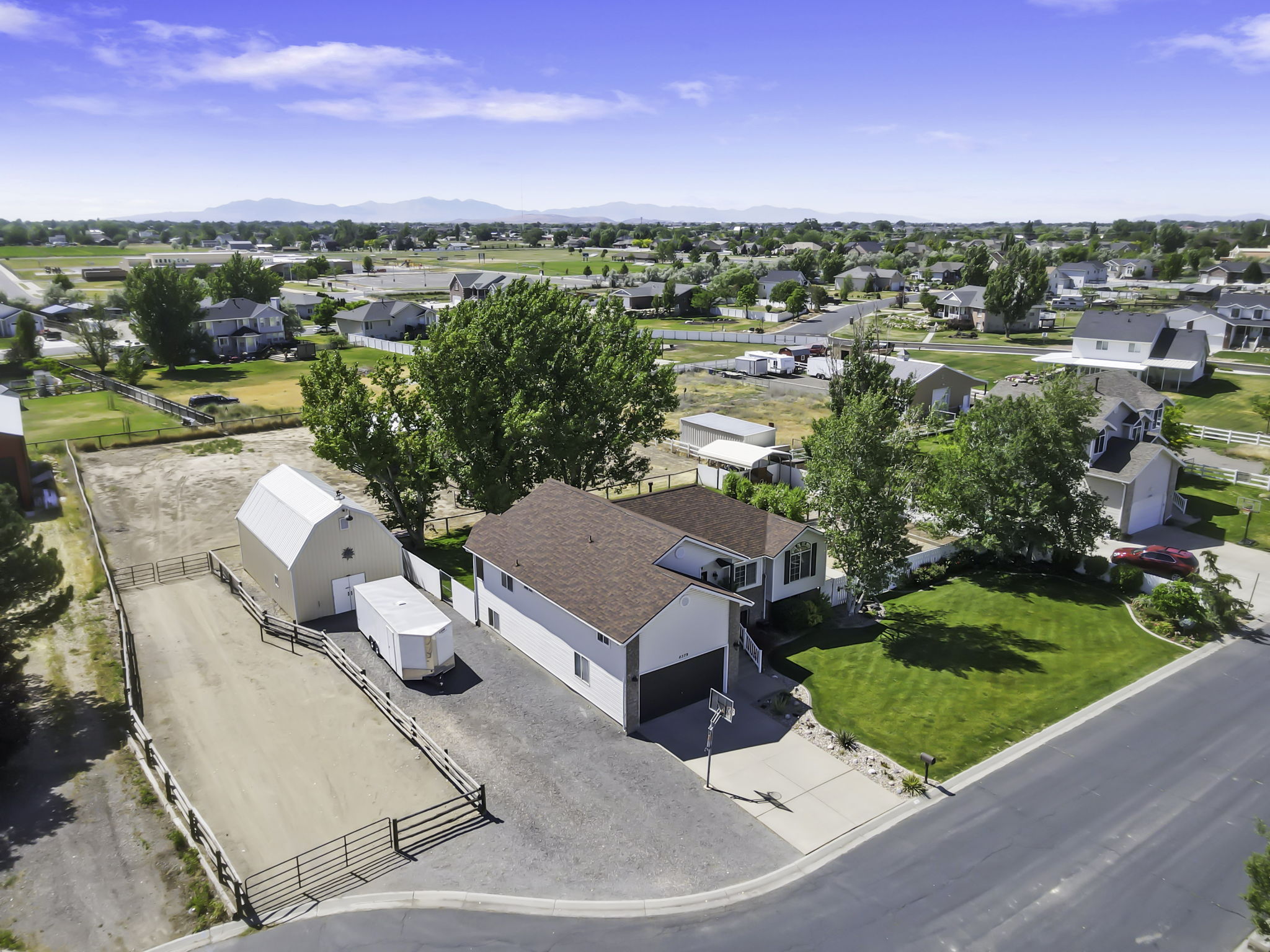 Aerial  photos  showcasing the expansive property including the numerous amenities it offers.