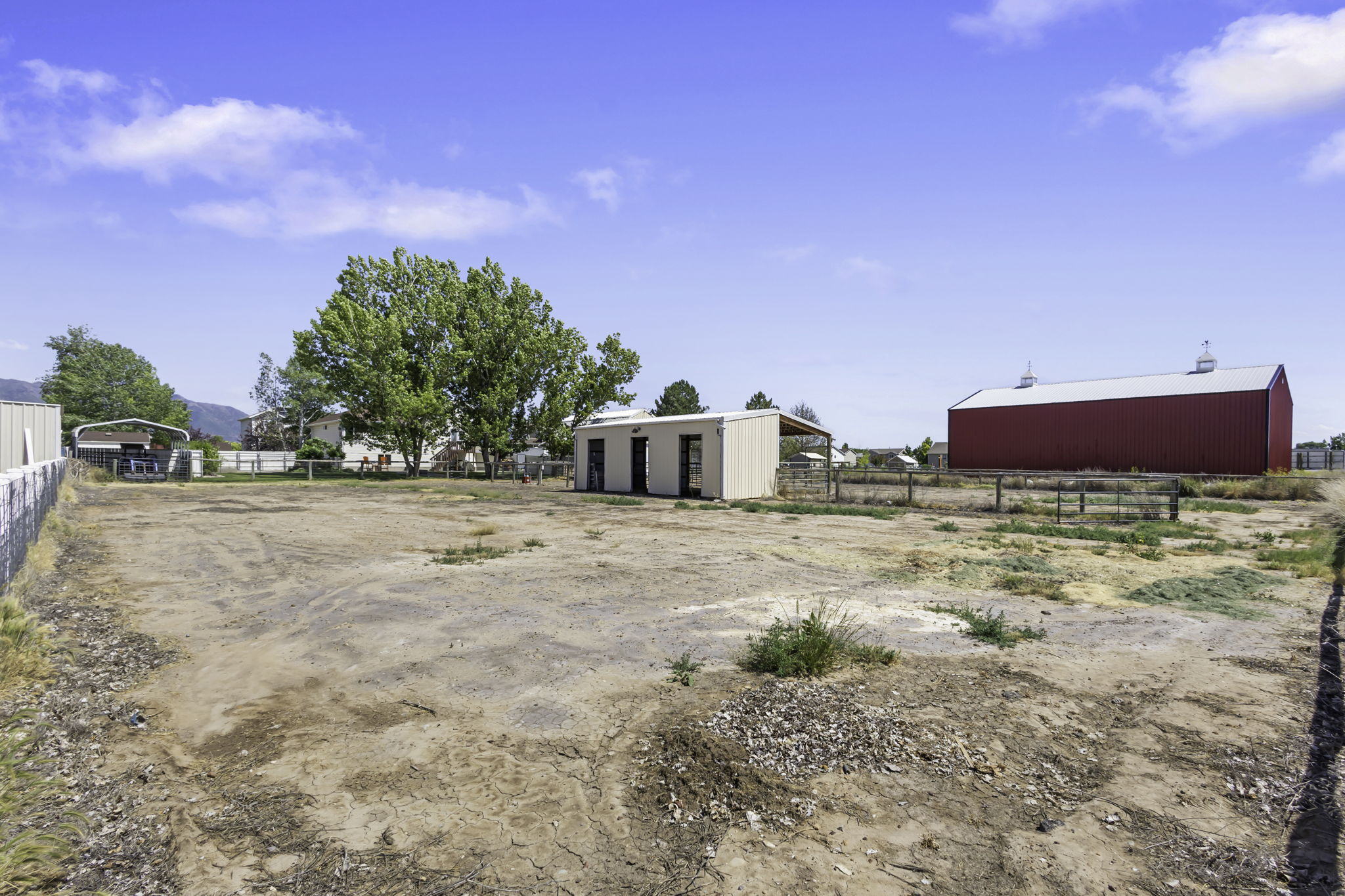 Create your dream space. Pasture grass, BMX bike course, Pickle ball, Basketball or Tennis course, the sky's the limit.