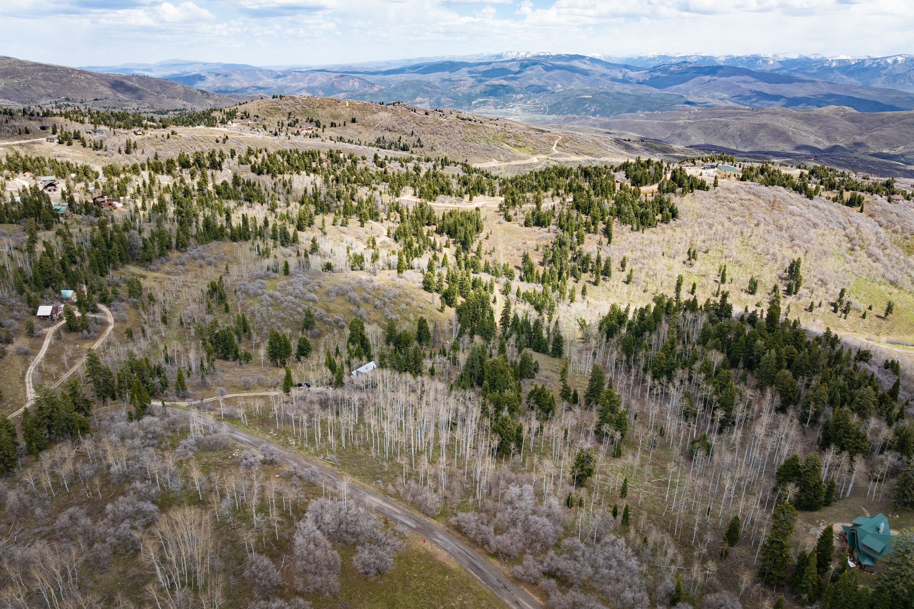 Drone / aerial view of mountains