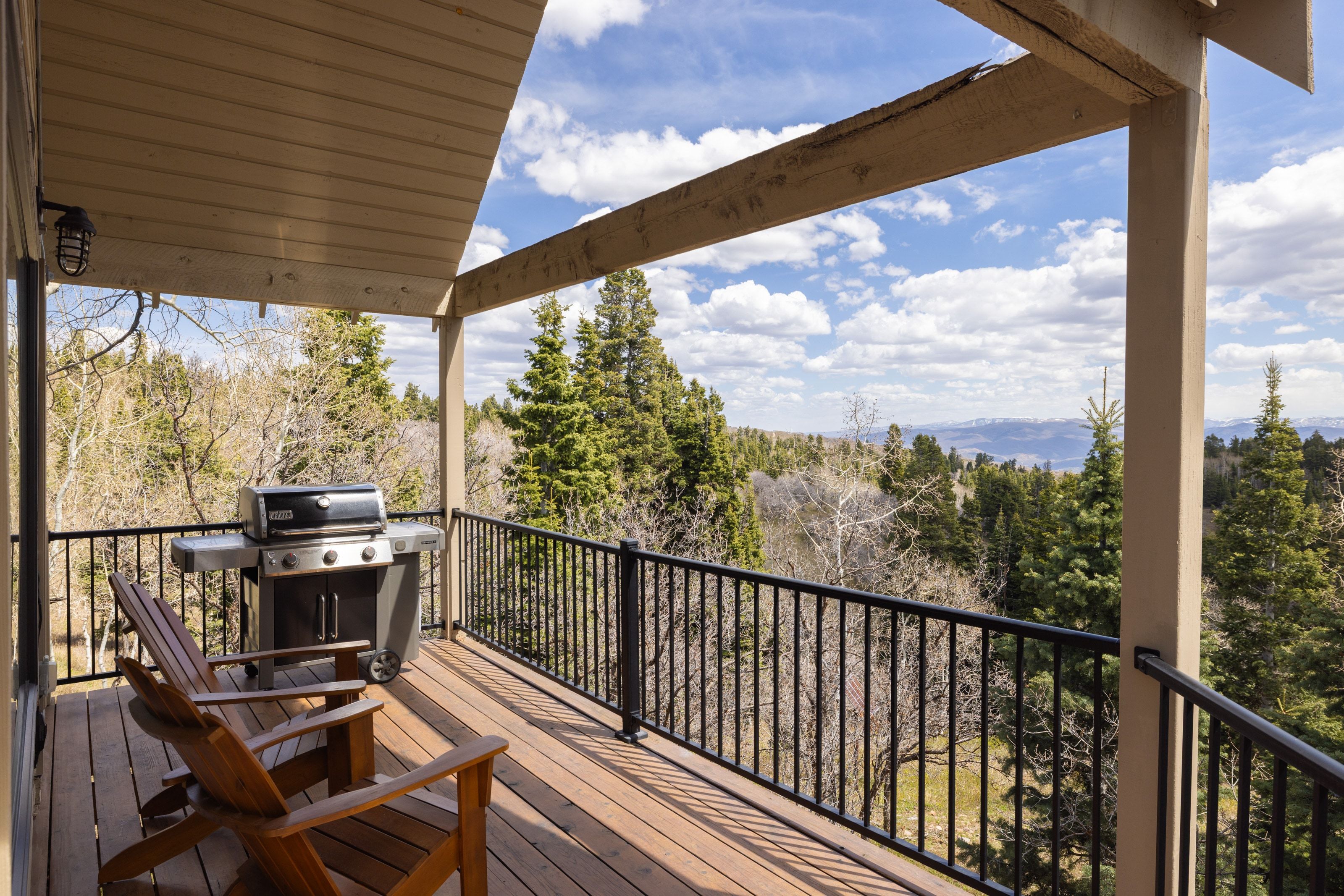 Deck with a grill