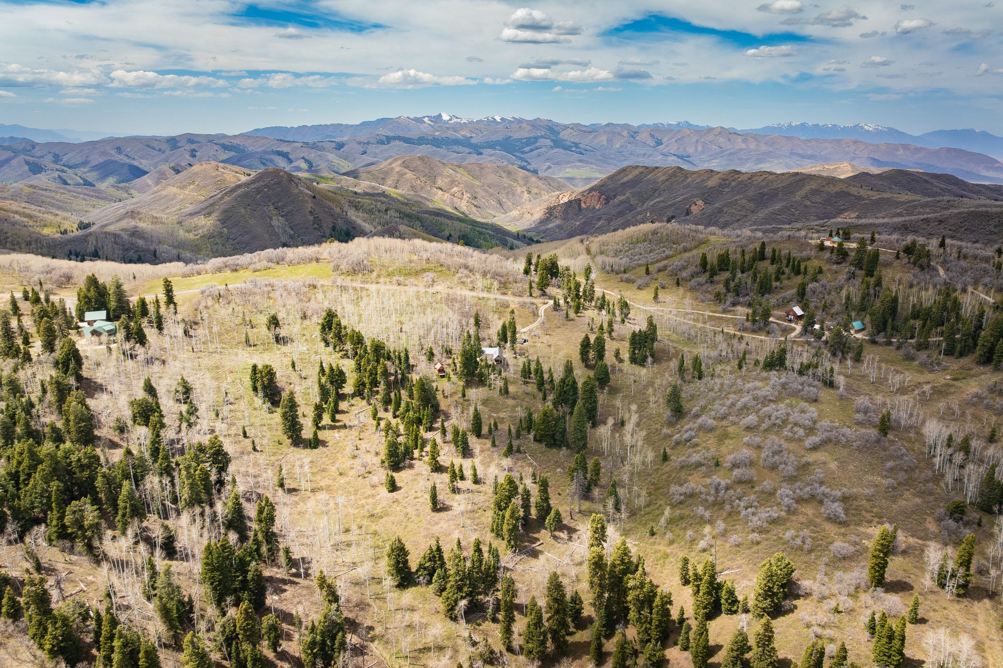 View of mountain background