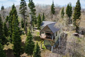 View from above of property
