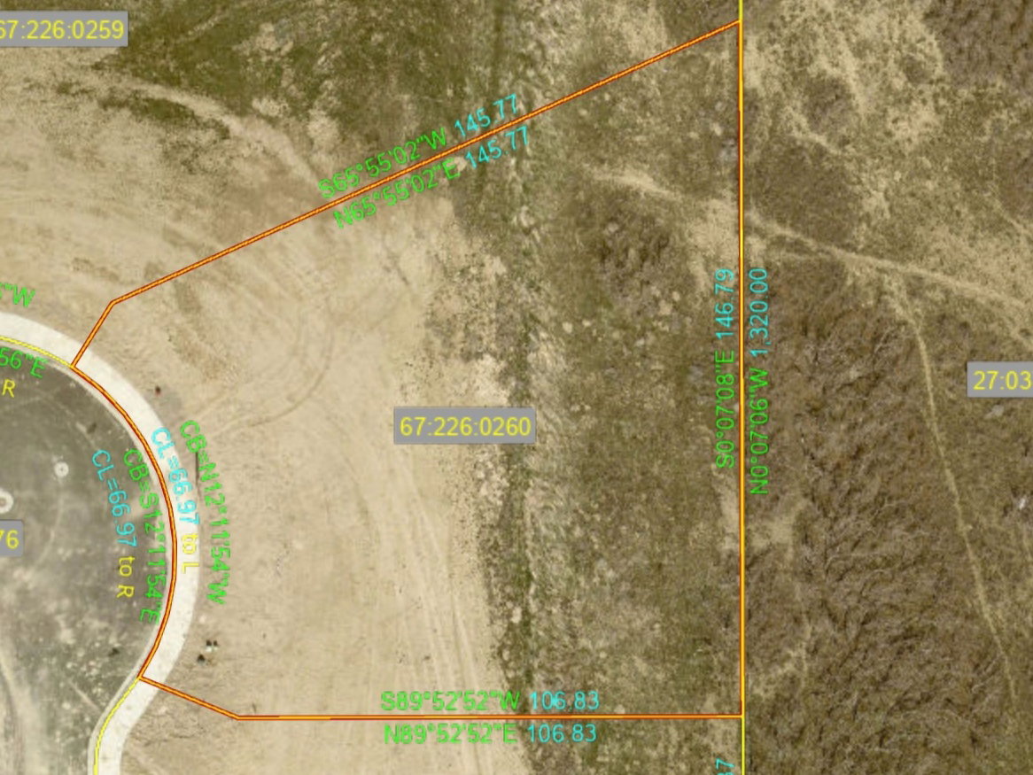 Plat Map. Illustrating property boundary lines and dimensions