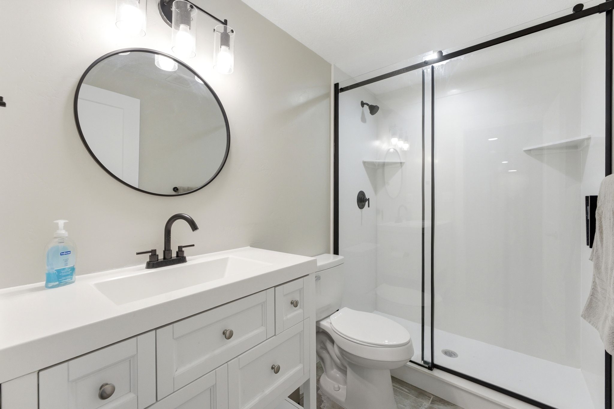 Basement bathroom.