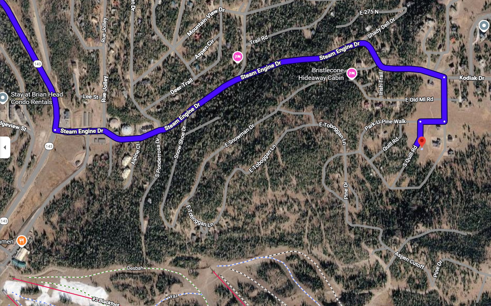 Mapping Document. Depicting a route to the property from a specified origin