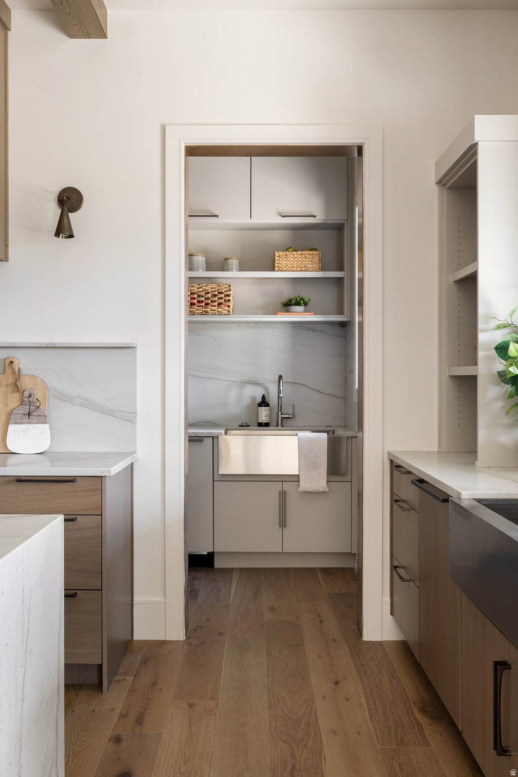 Butler's Pantry featuring a sink