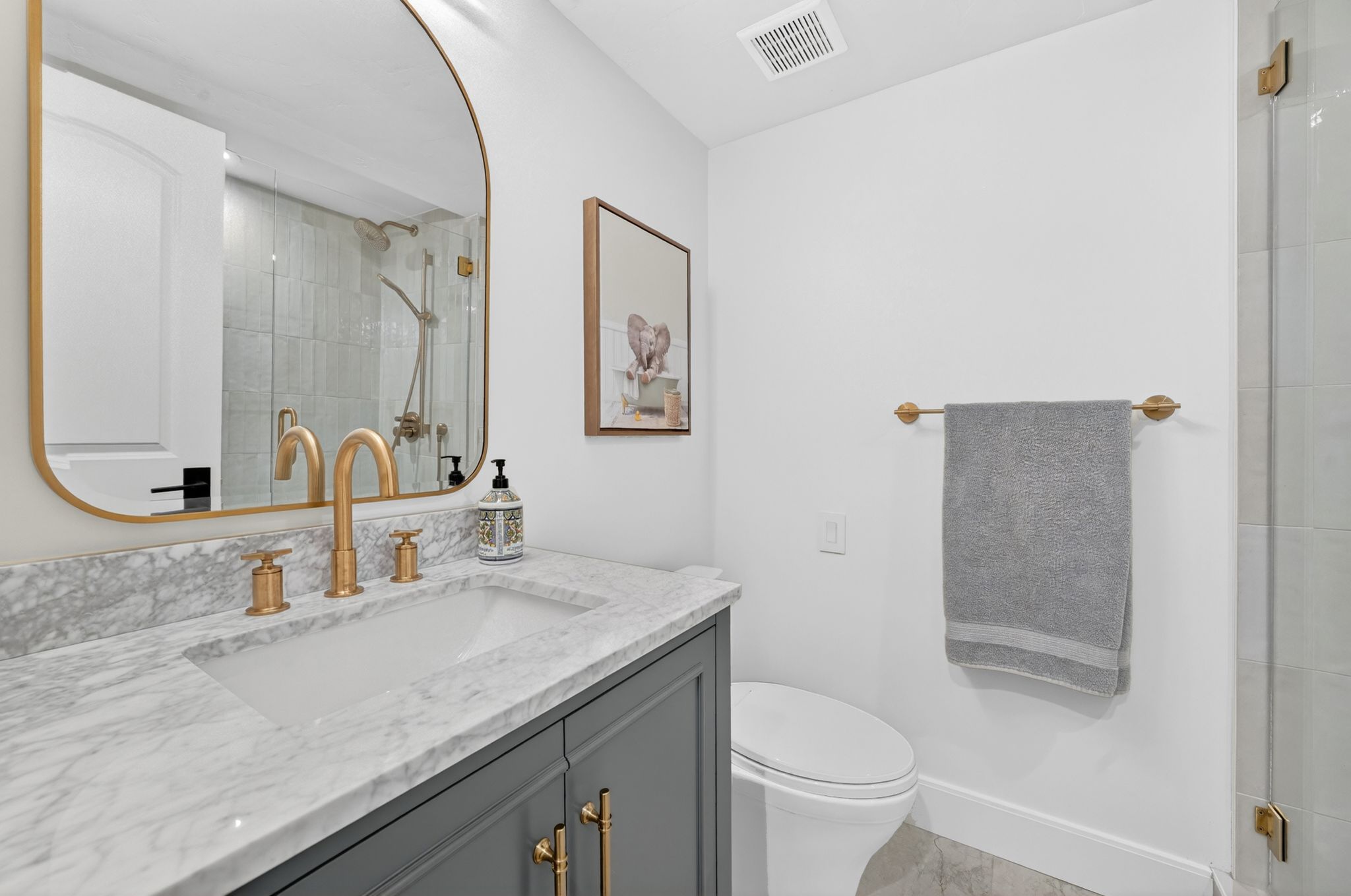 Basement bathroom