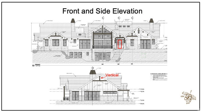 Front and side elevations