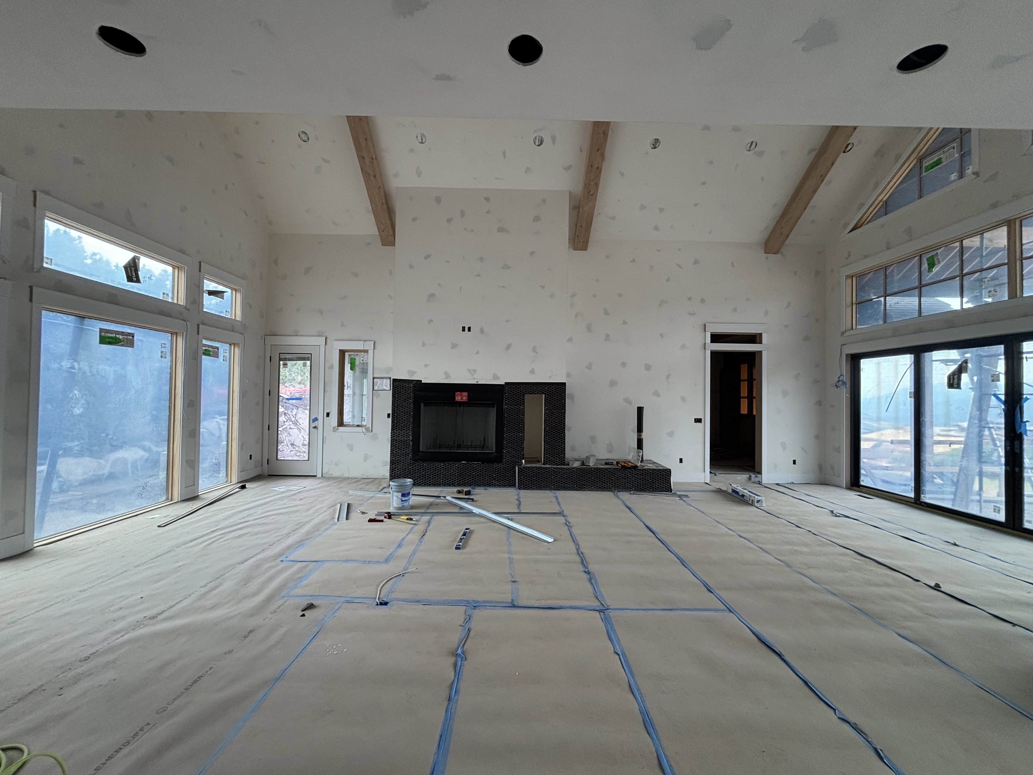 Living room with plenty of natural light