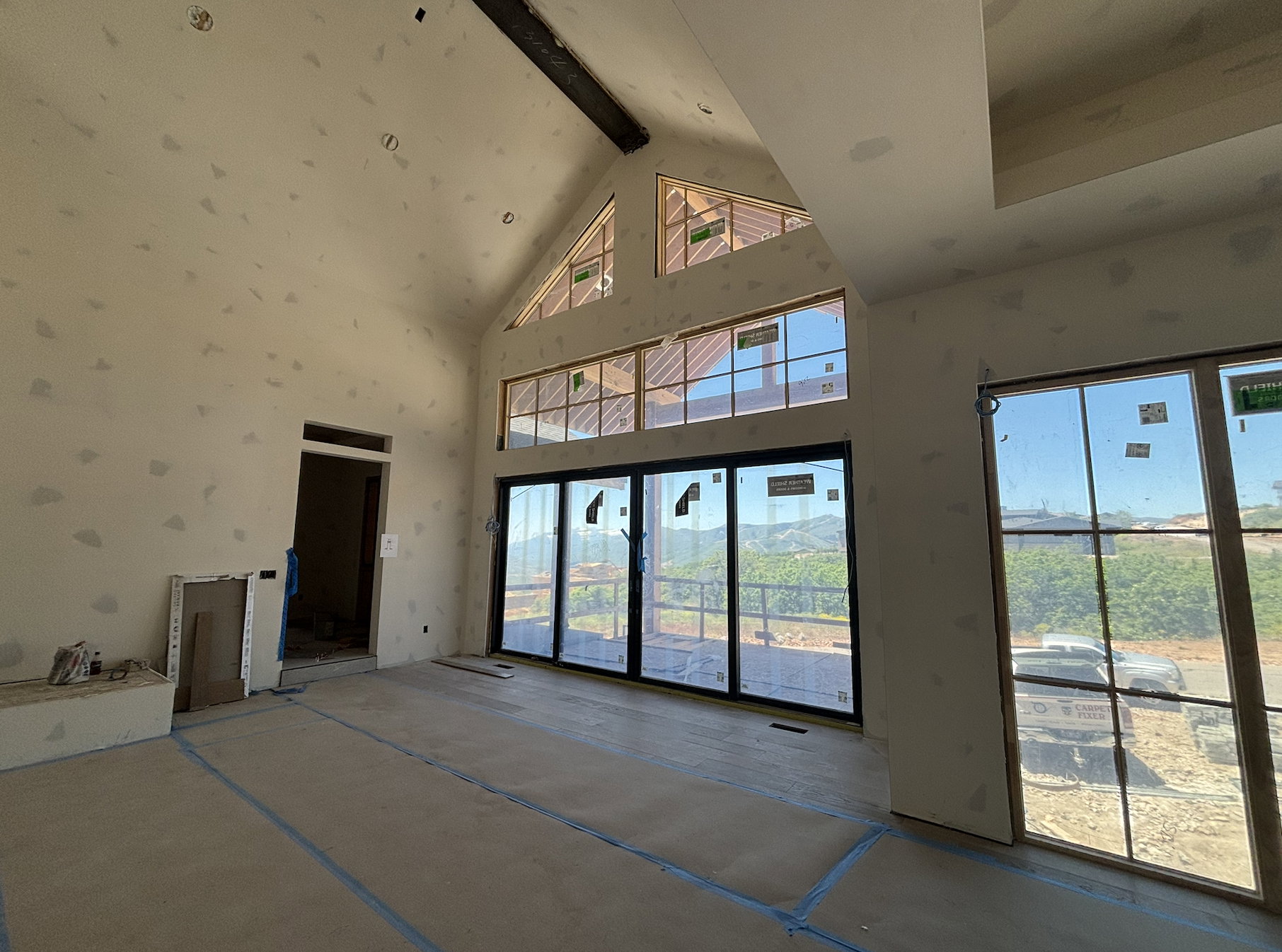 View from living room featuring lots of natural light