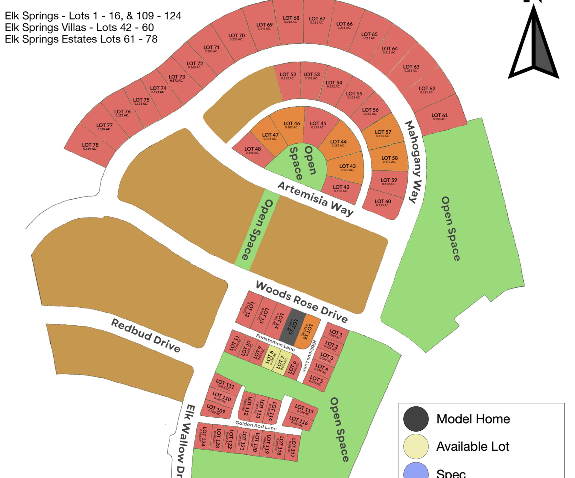 Site Plan. Displaying property lots, roadways, and open spaces within a development