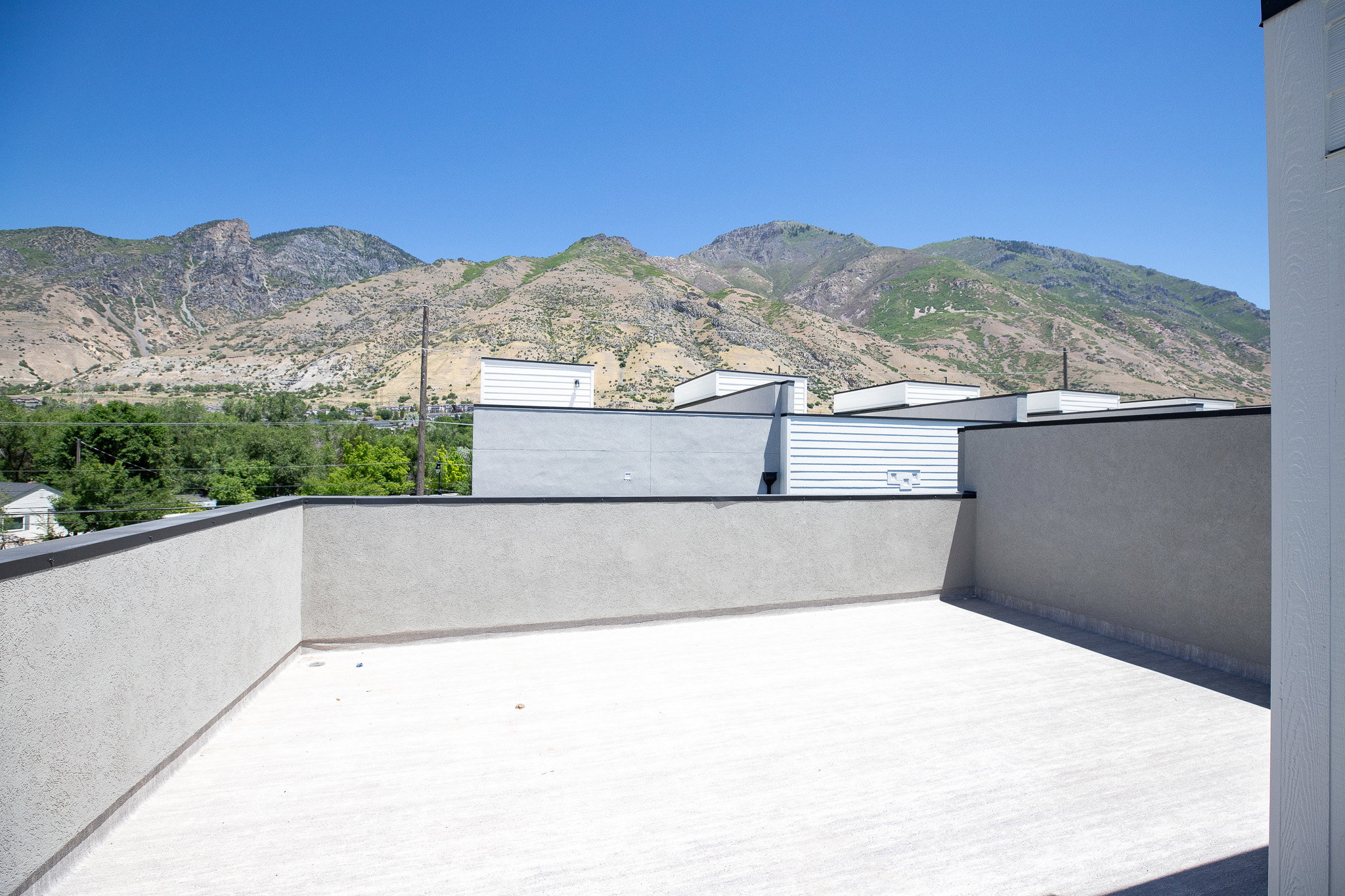 Private rooftop deck