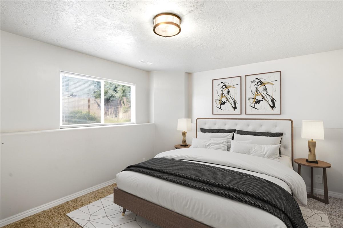 Virtually Staged Basement Bedroom #4