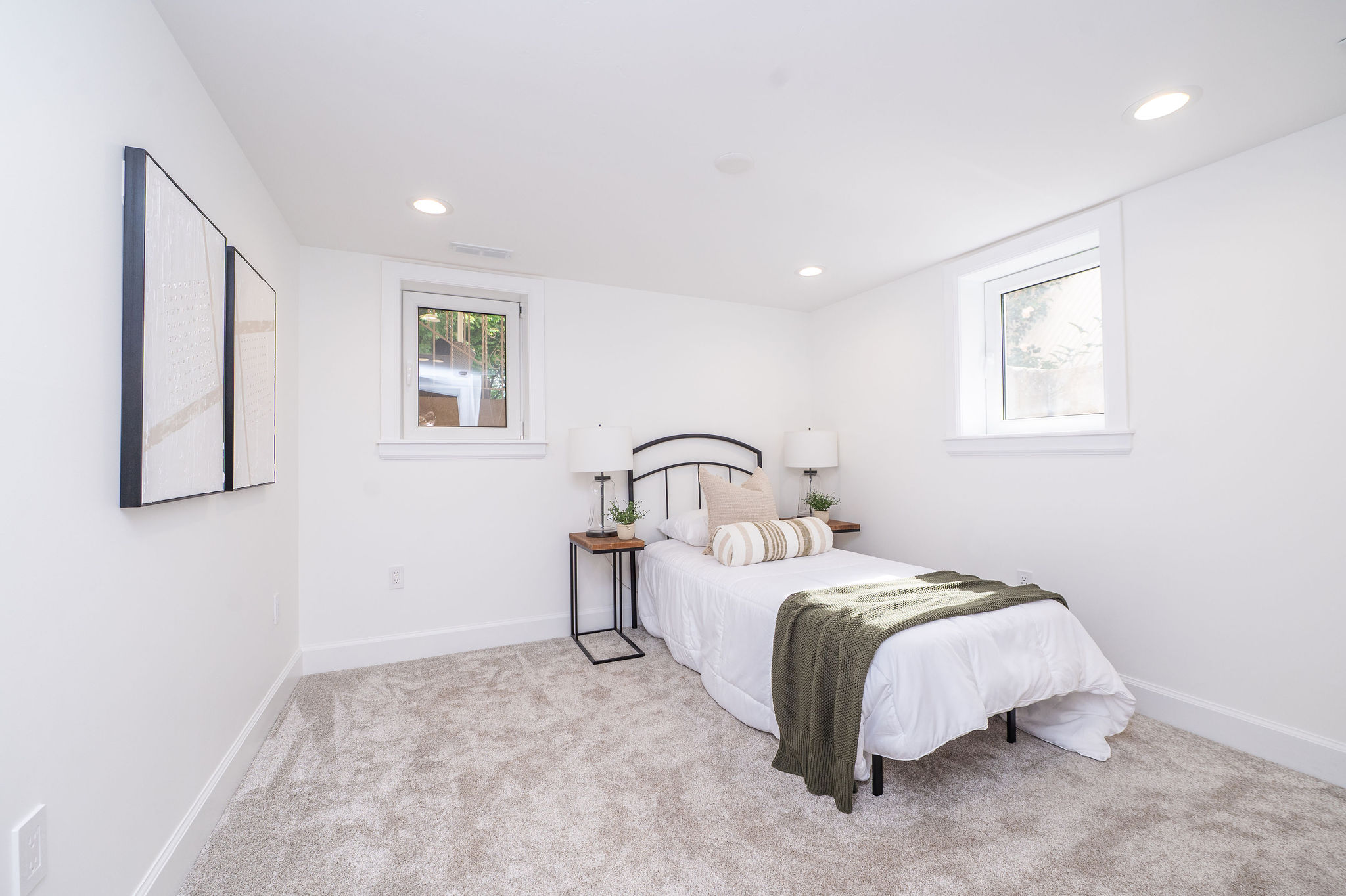 Basement bedroom