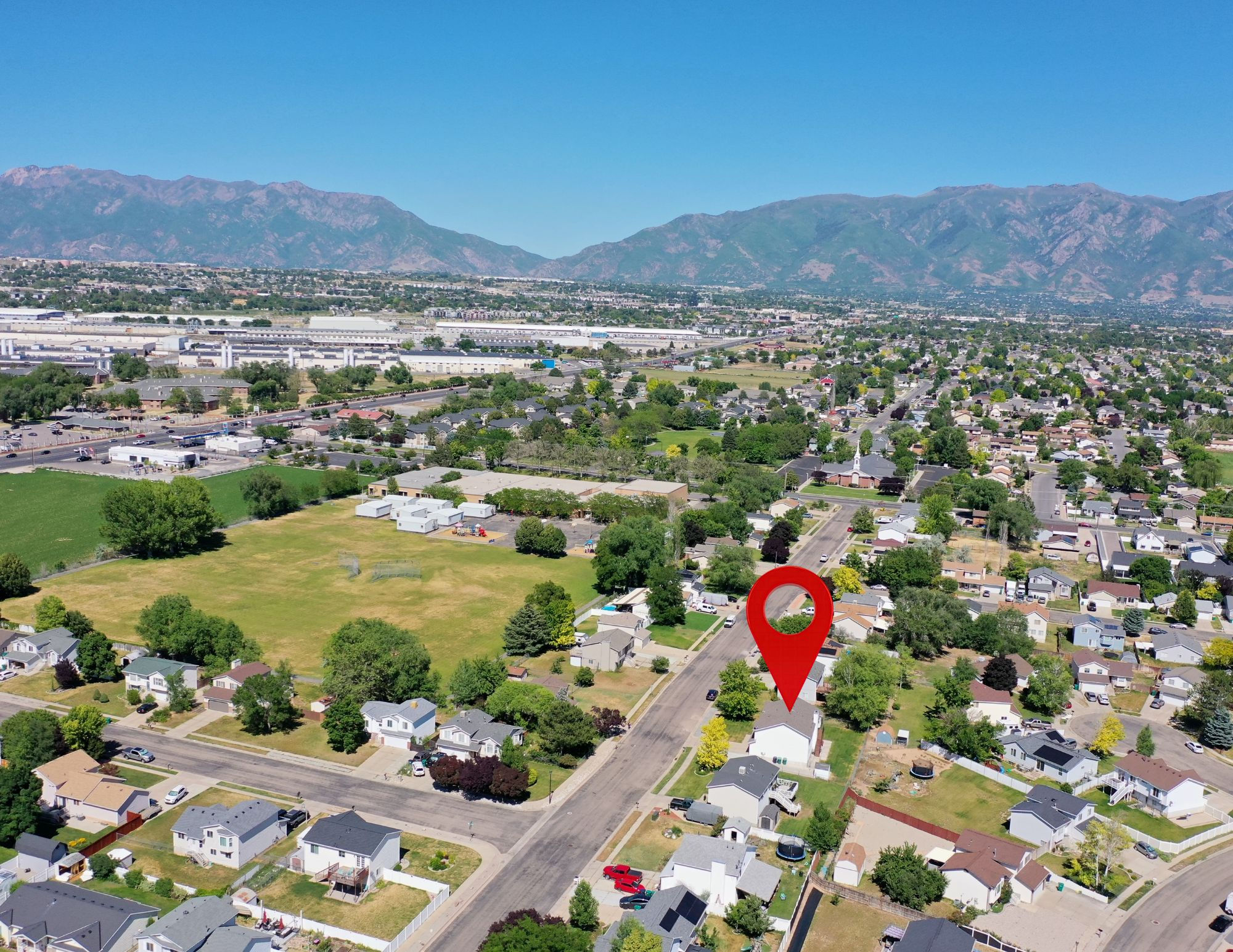 Close to huge park