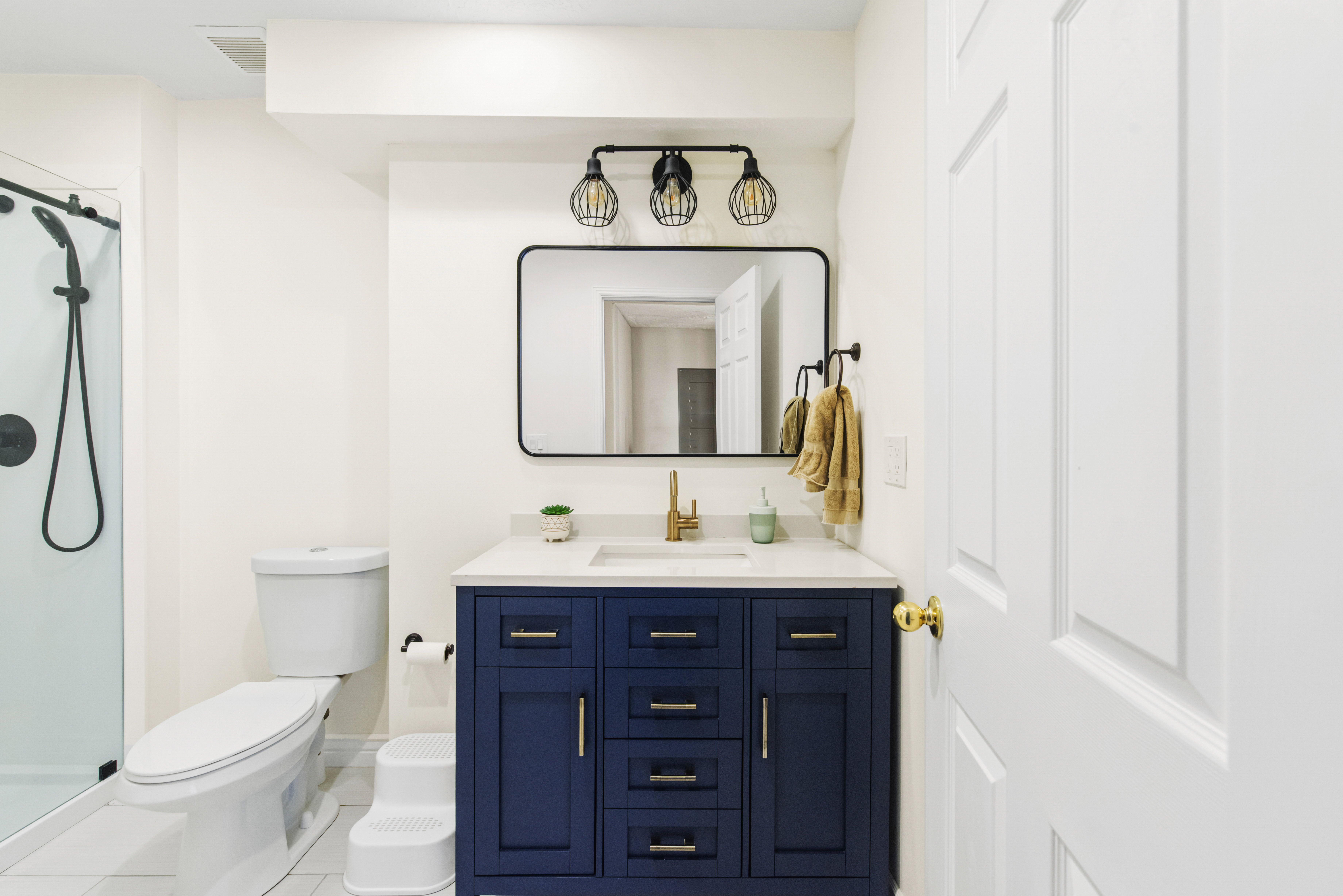 All new basement bathrooms