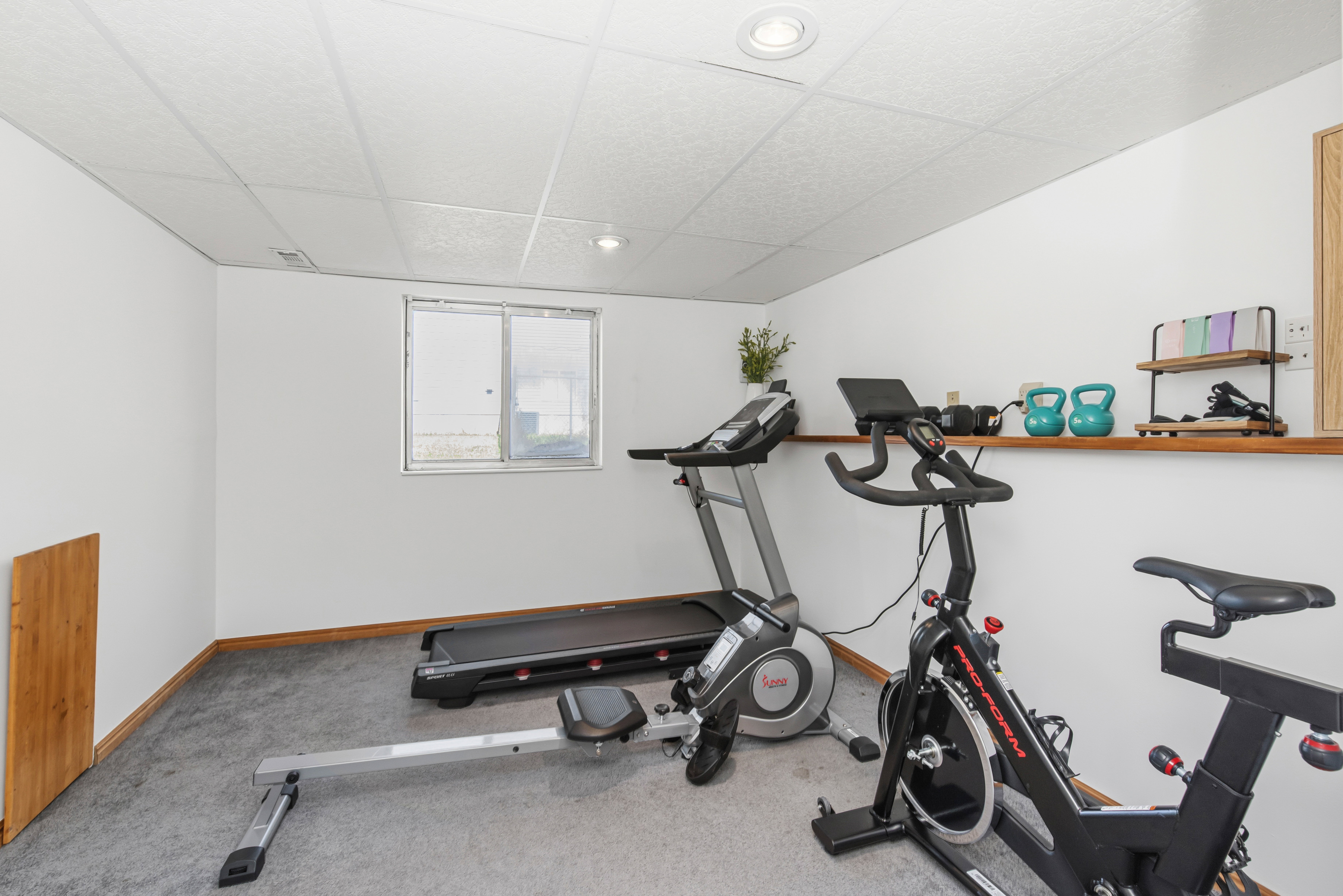 Dedicated workout space/office/extra bedroom space