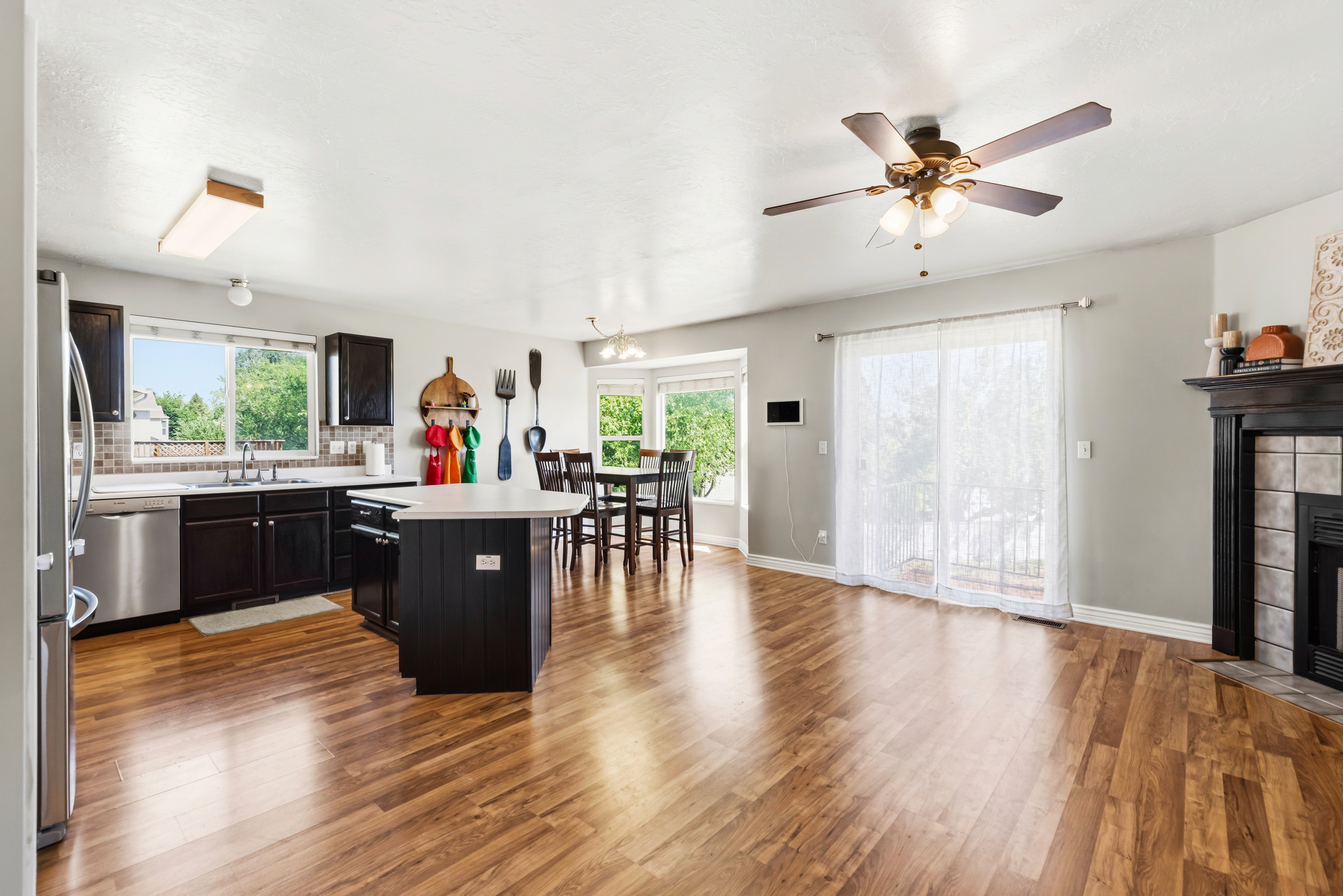 Open concept living perfect for entertaining