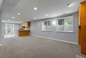Spacious lower-level great room