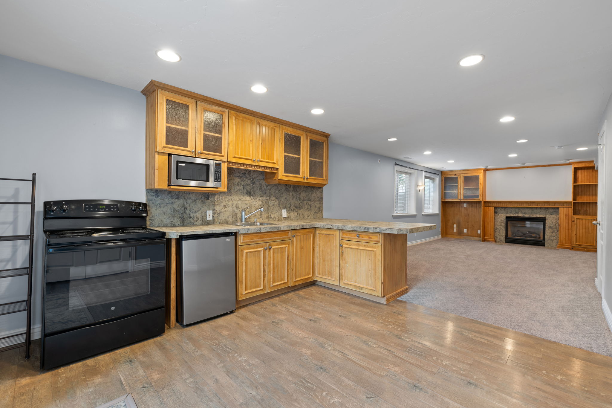 Basement kitchenette offering strong rental potential