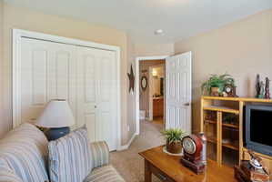 Guest Bedroom used as an office.