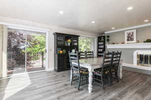 Spacious dining area can also include a family room area. There's lots of space here!